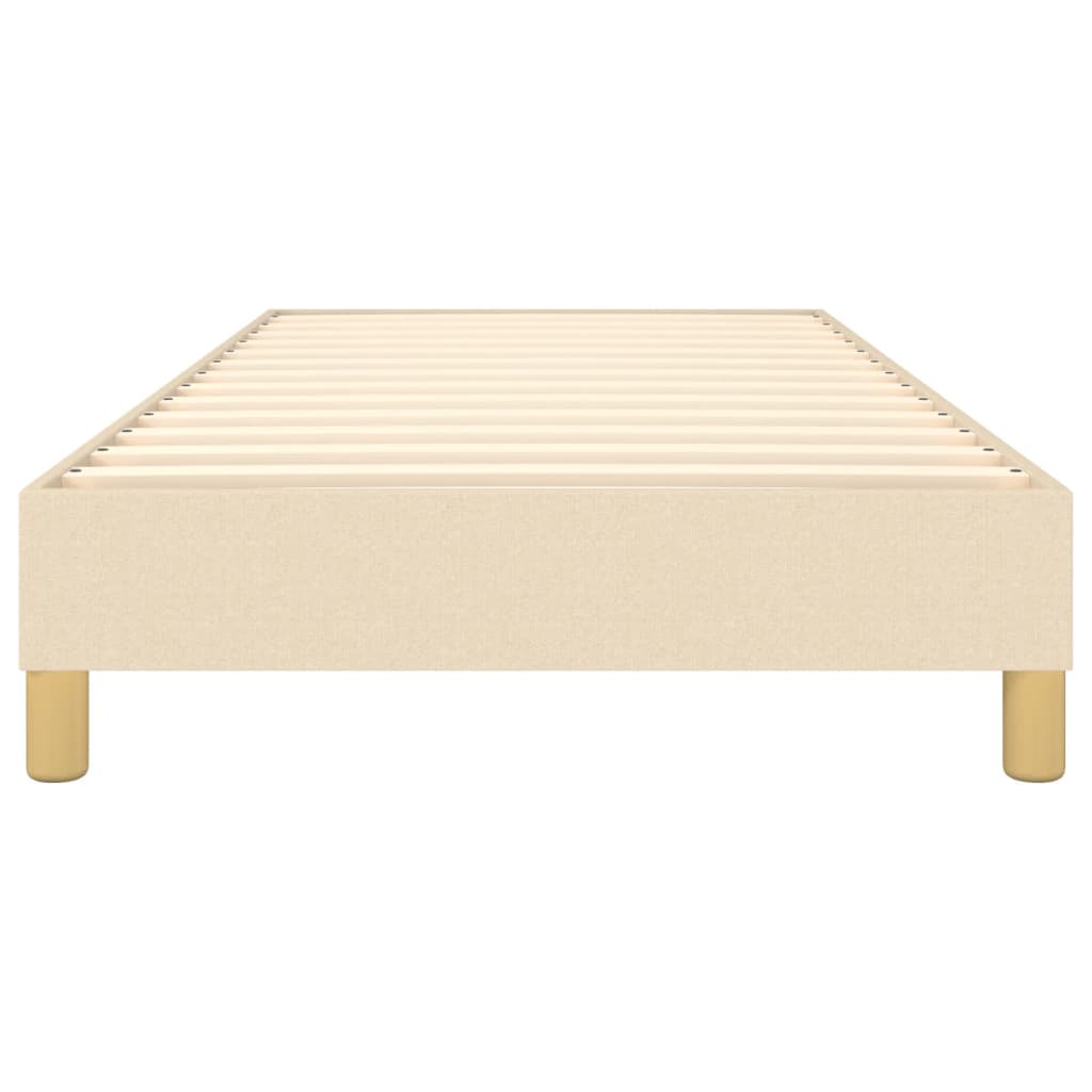 Boxspring bed 90x200 cm stof crèmekleurig is nu te koop bij PeponiXL, paradijselijk wonen!