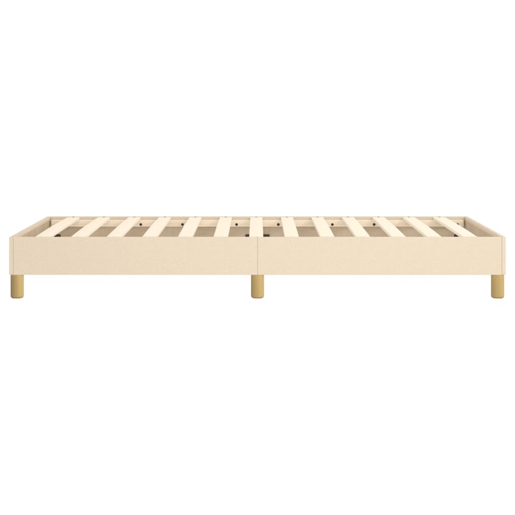Boxspring bed 90x200 cm stof crèmekleurig is nu te koop bij PeponiXL, paradijselijk wonen!
