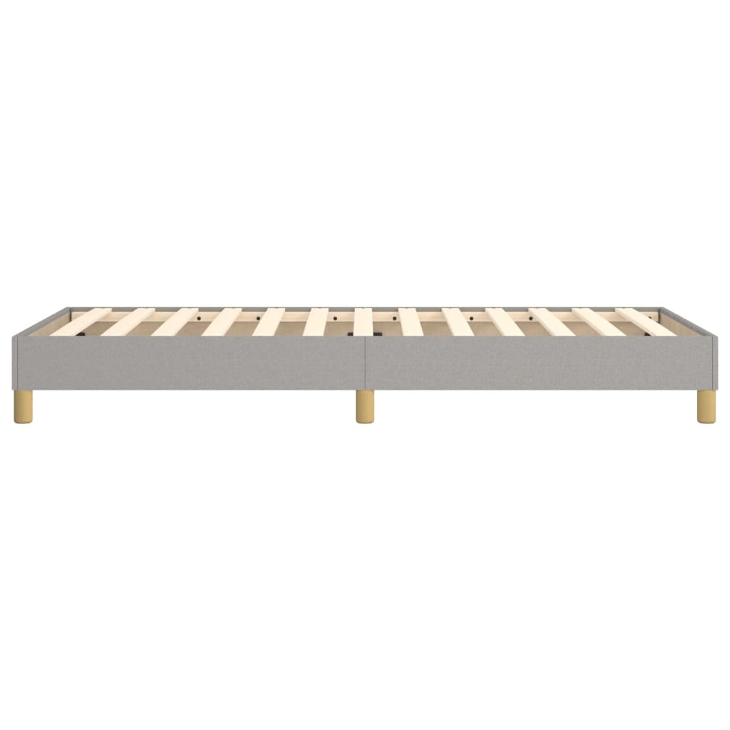 Boxspring bed 100x200 cm stof lichtgrijs is nu te koop bij PeponiXL, paradijselijk wonen!