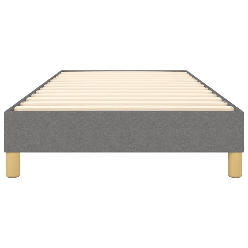 Boxspring bed 100x200 cm stof donkergrijs is nu te koop bij PeponiXL, paradijselijk wonen!