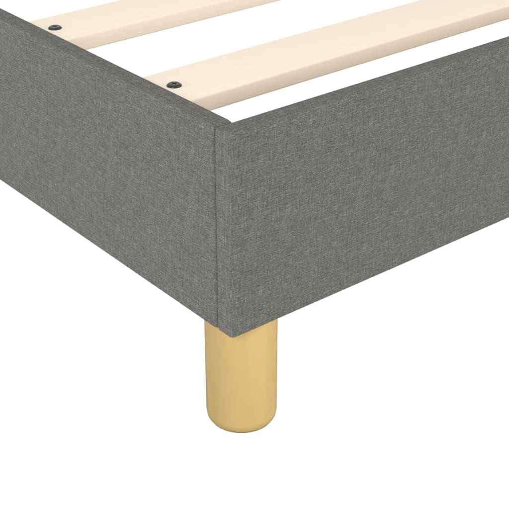 Boxspring bed 100x200 cm stof donkergrijs is nu te koop bij PeponiXL, paradijselijk wonen!