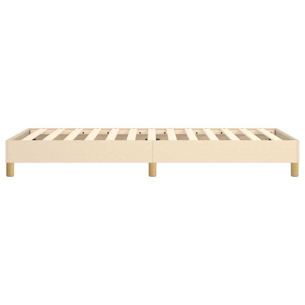 Boxspring bed 100x200 cm stof crèmekleurig is nu te koop bij PeponiXL, paradijselijk wonen!