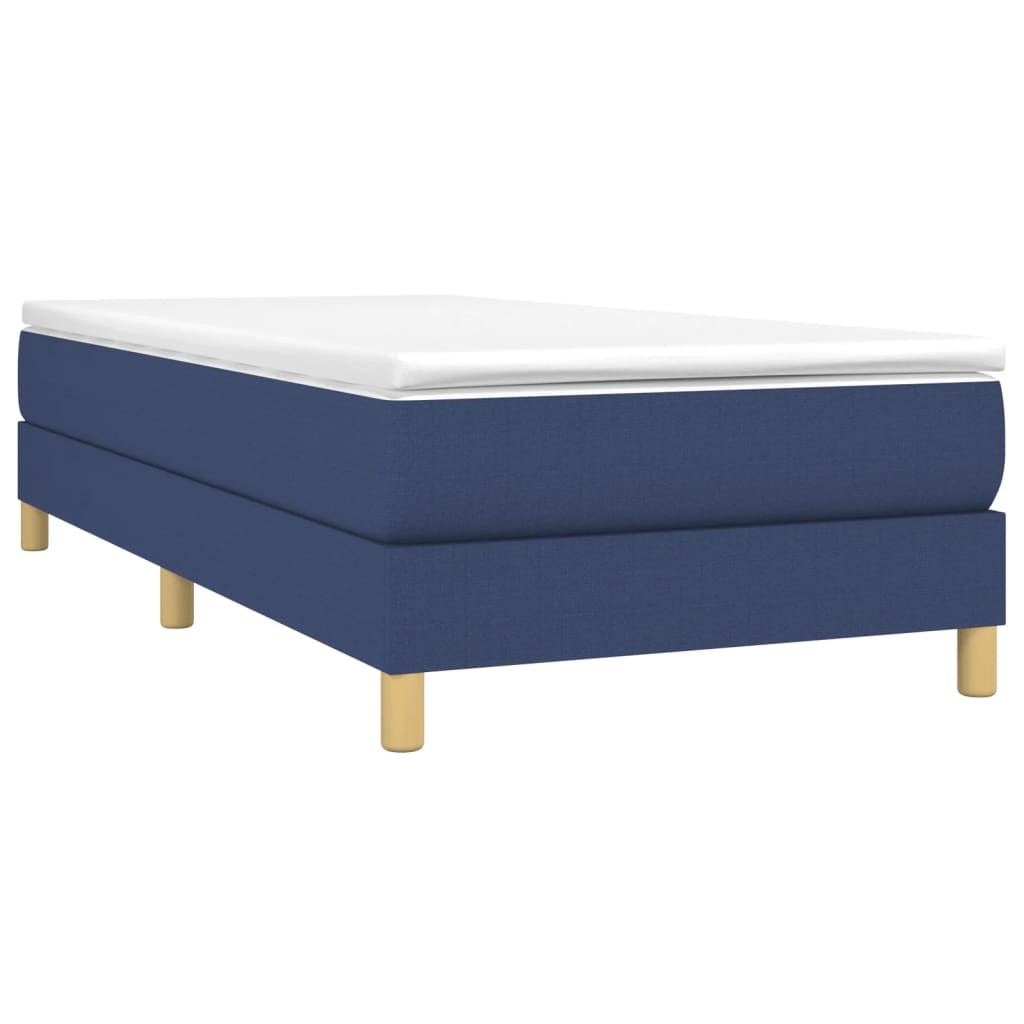 Boxspring bed 100x200 cm stof blauw is nu te koop bij PeponiXL, paradijselijk wonen!