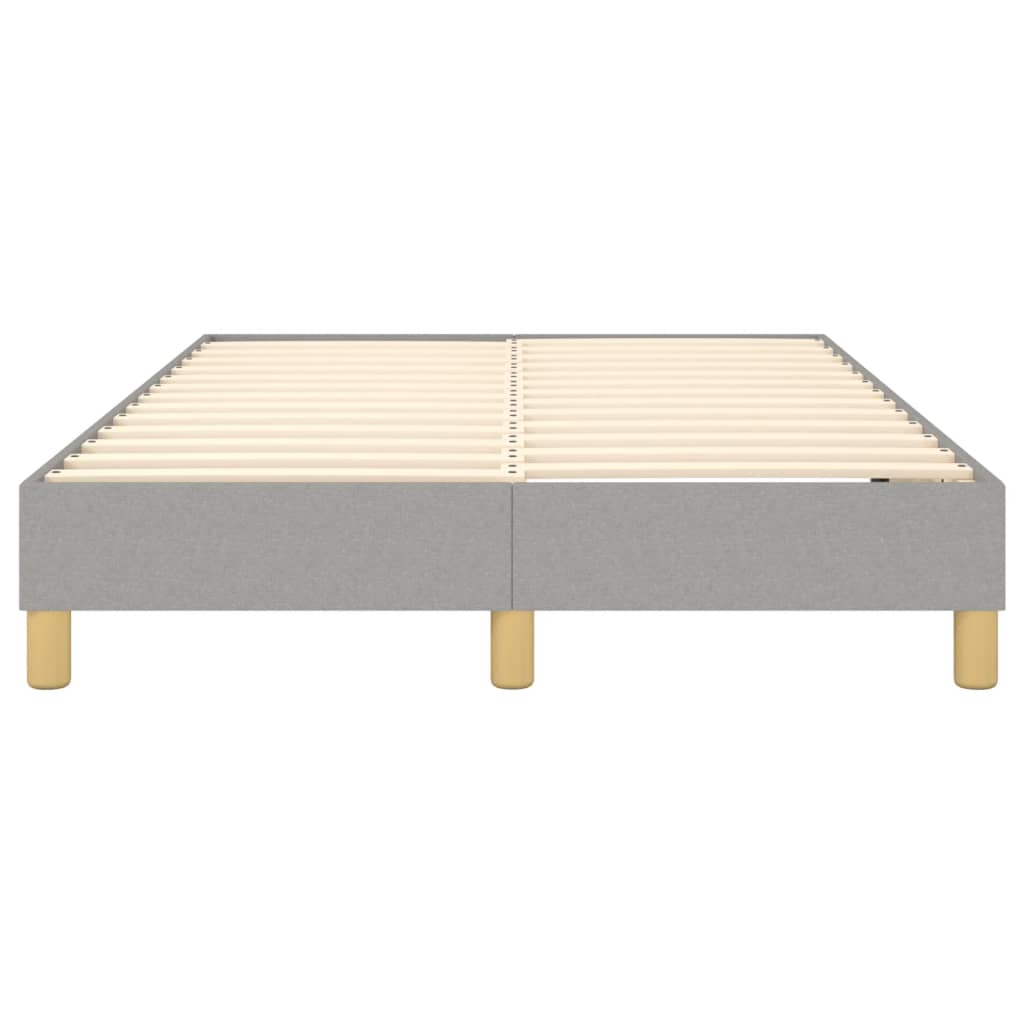 Boxspring bed 120x200 cm stof lichtgrijs is nu te koop bij PeponiXL, paradijselijk wonen!