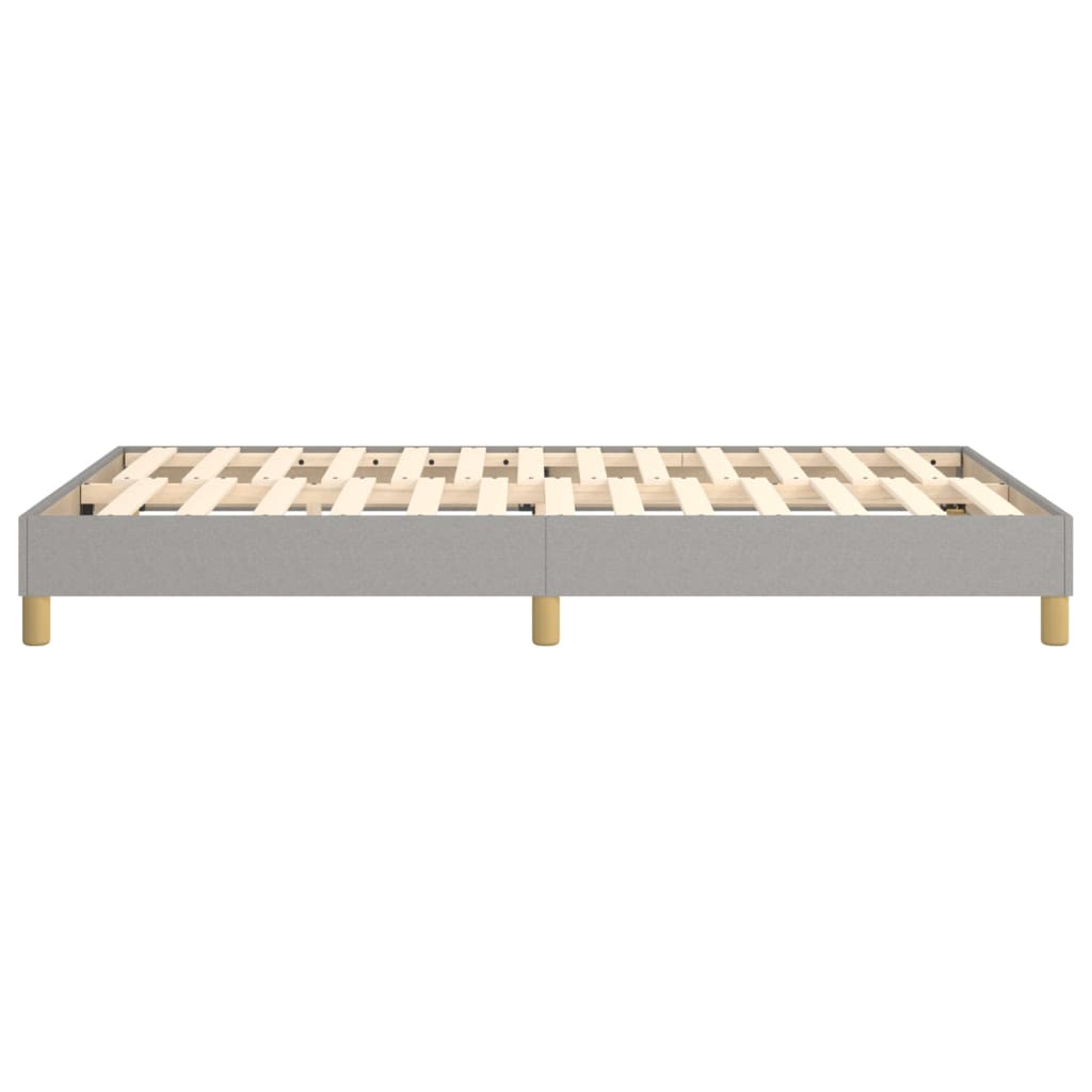 Boxspring bed 120x200 cm stof lichtgrijs is nu te koop bij PeponiXL, paradijselijk wonen!