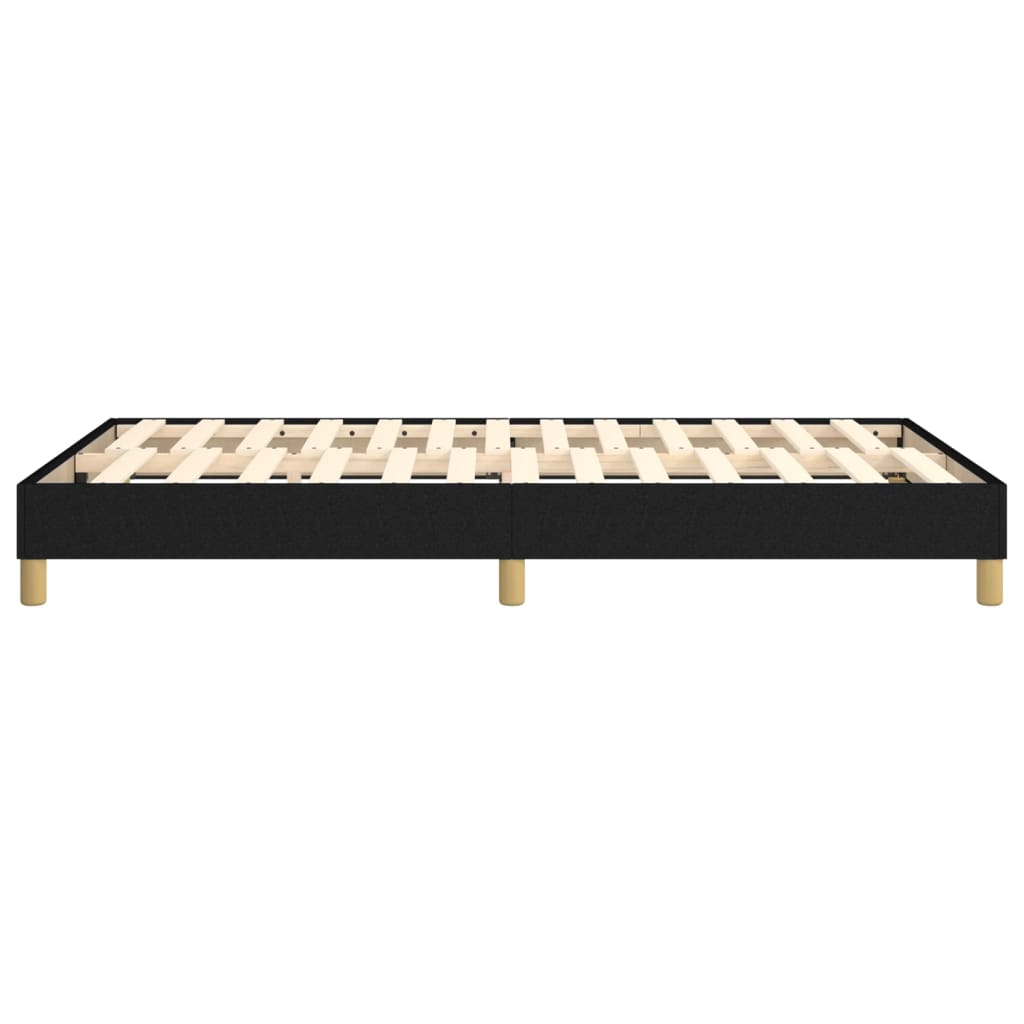 Boxspring bed 120x200 cm stof zwart is nu te koop bij PeponiXL, paradijselijk wonen!