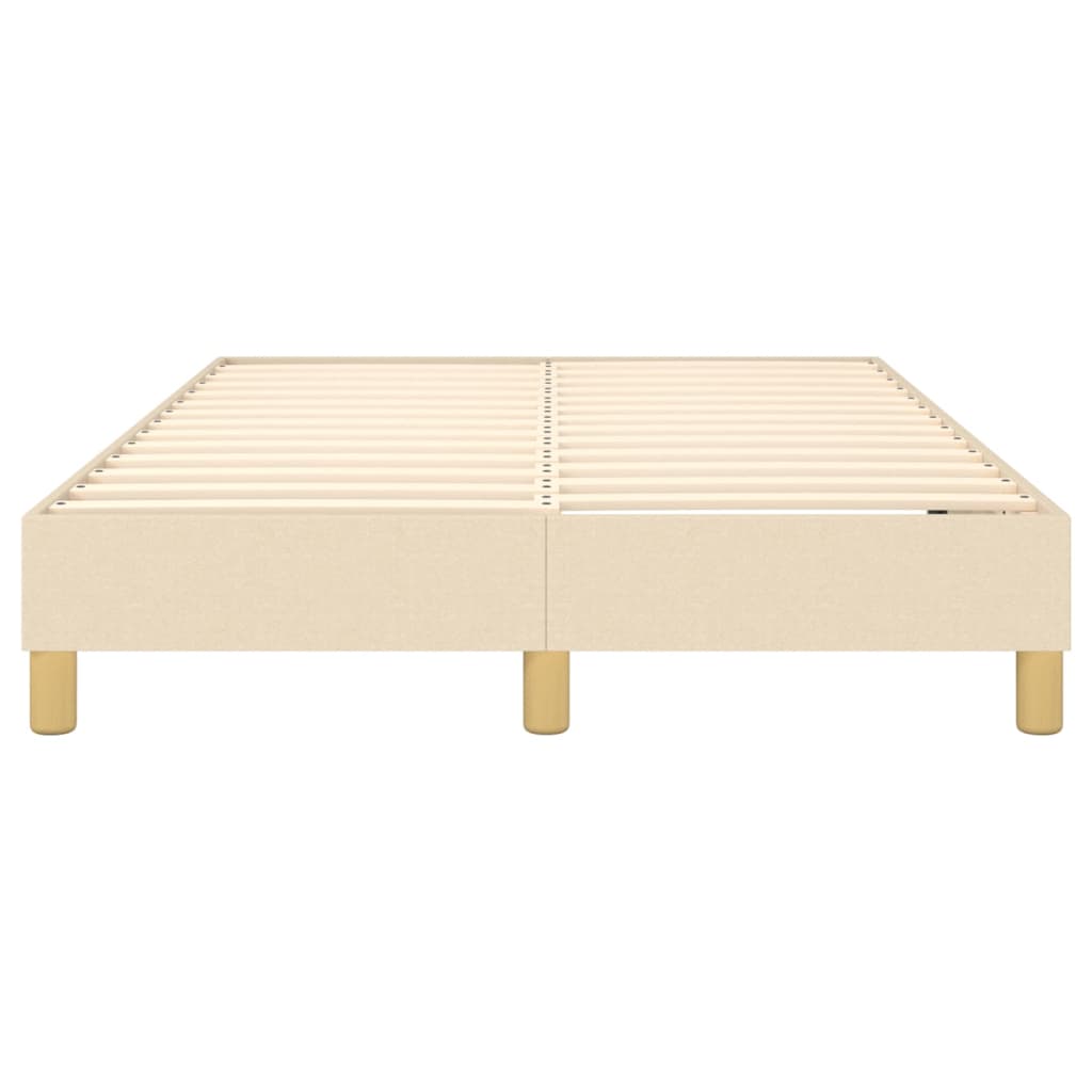 Boxspring bed 120x200 cm stof crèmekleurig is nu te koop bij PeponiXL, paradijselijk wonen!
