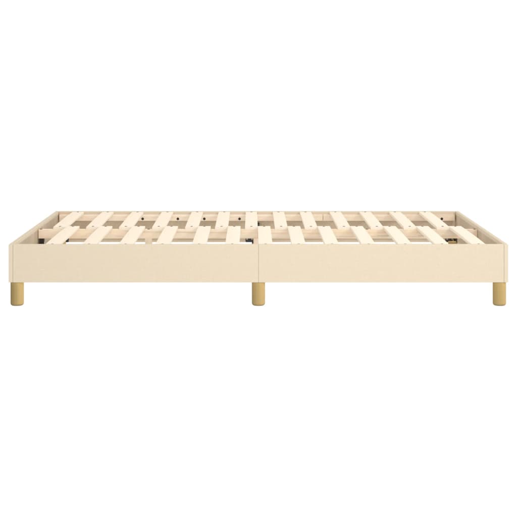 Boxspring bed 120x200 cm stof crèmekleurig is nu te koop bij PeponiXL, paradijselijk wonen!