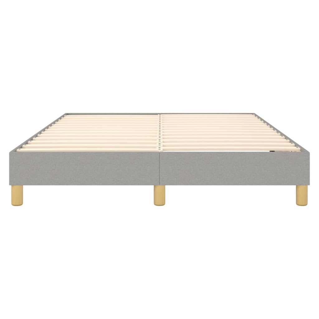 Boxspring bed stof lichtgrijs 140x190 cm is nu te koop bij PeponiXL, paradijselijk wonen!