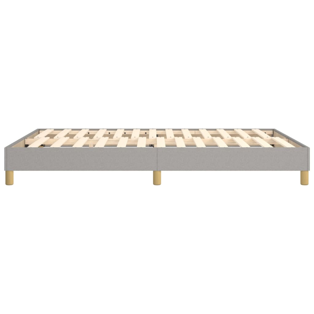 Boxspring bed stof lichtgrijs 140x190 cm is nu te koop bij PeponiXL, paradijselijk wonen!