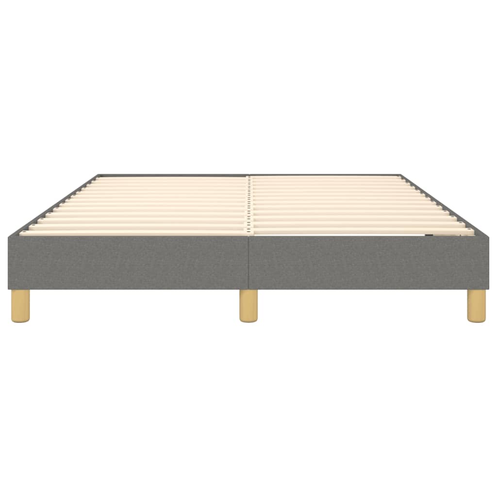 Boxspring bed stof donkergrijs 140x190 cm is nu te koop bij PeponiXL, paradijselijk wonen!