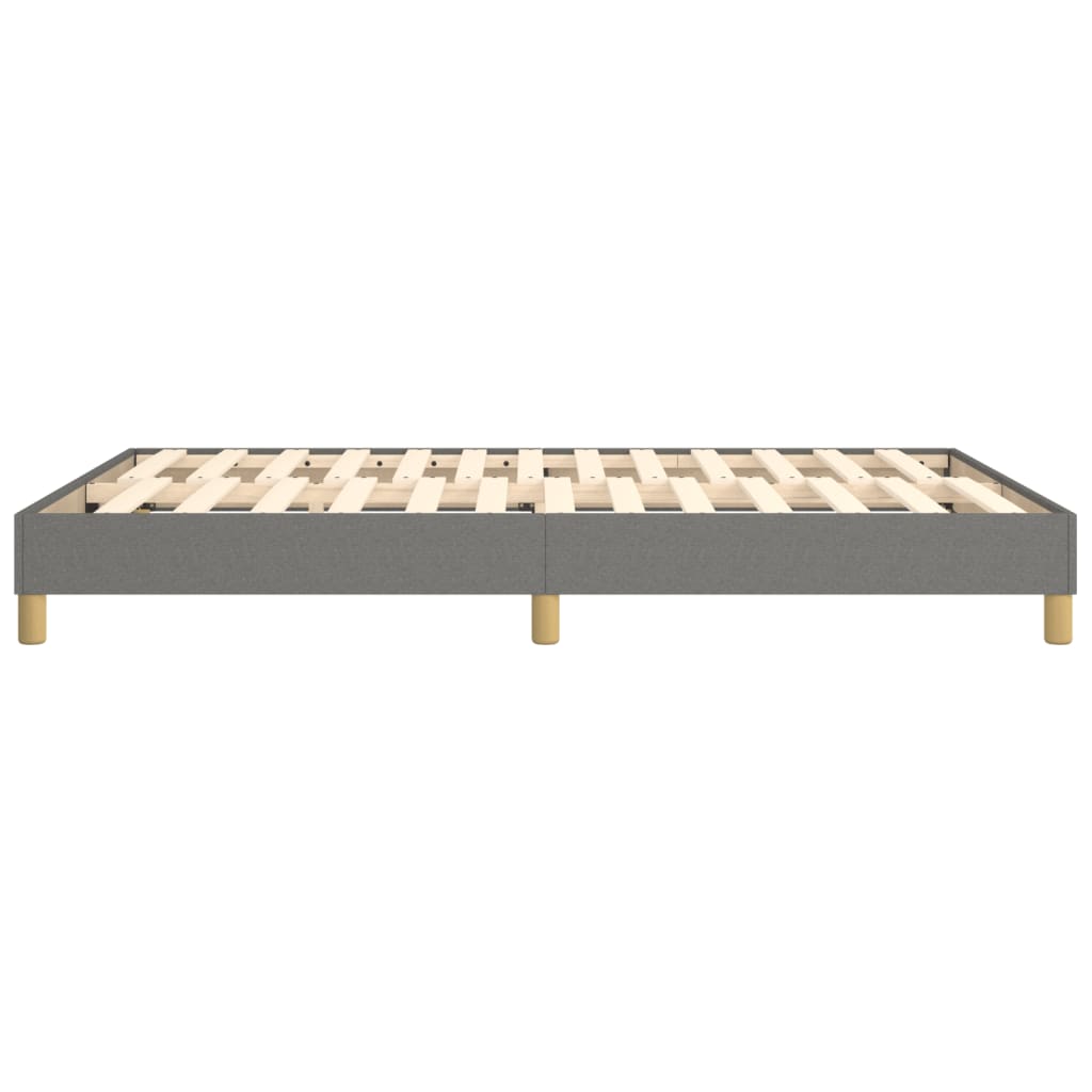 Boxspring bed stof donkergrijs 140x190 cm is nu te koop bij PeponiXL, paradijselijk wonen!