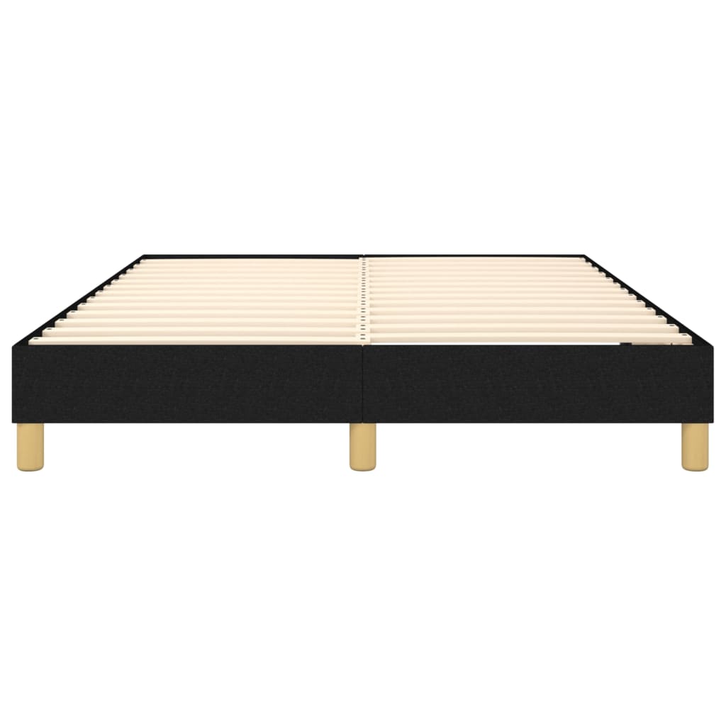 Boxspring bed stof zwart 140x190 cm is nu te koop bij PeponiXL, paradijselijk wonen!
