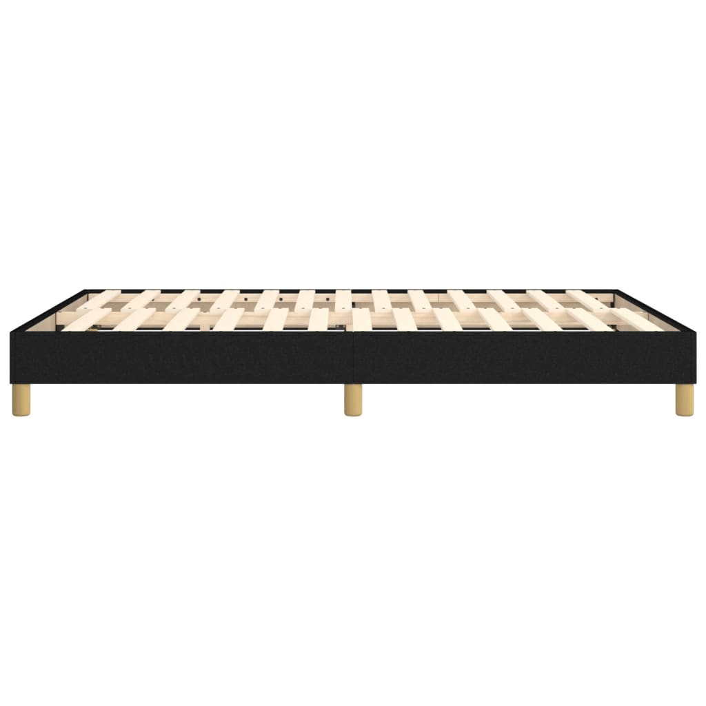 Boxspring bed stof zwart 140x190 cm is nu te koop bij PeponiXL, paradijselijk wonen!