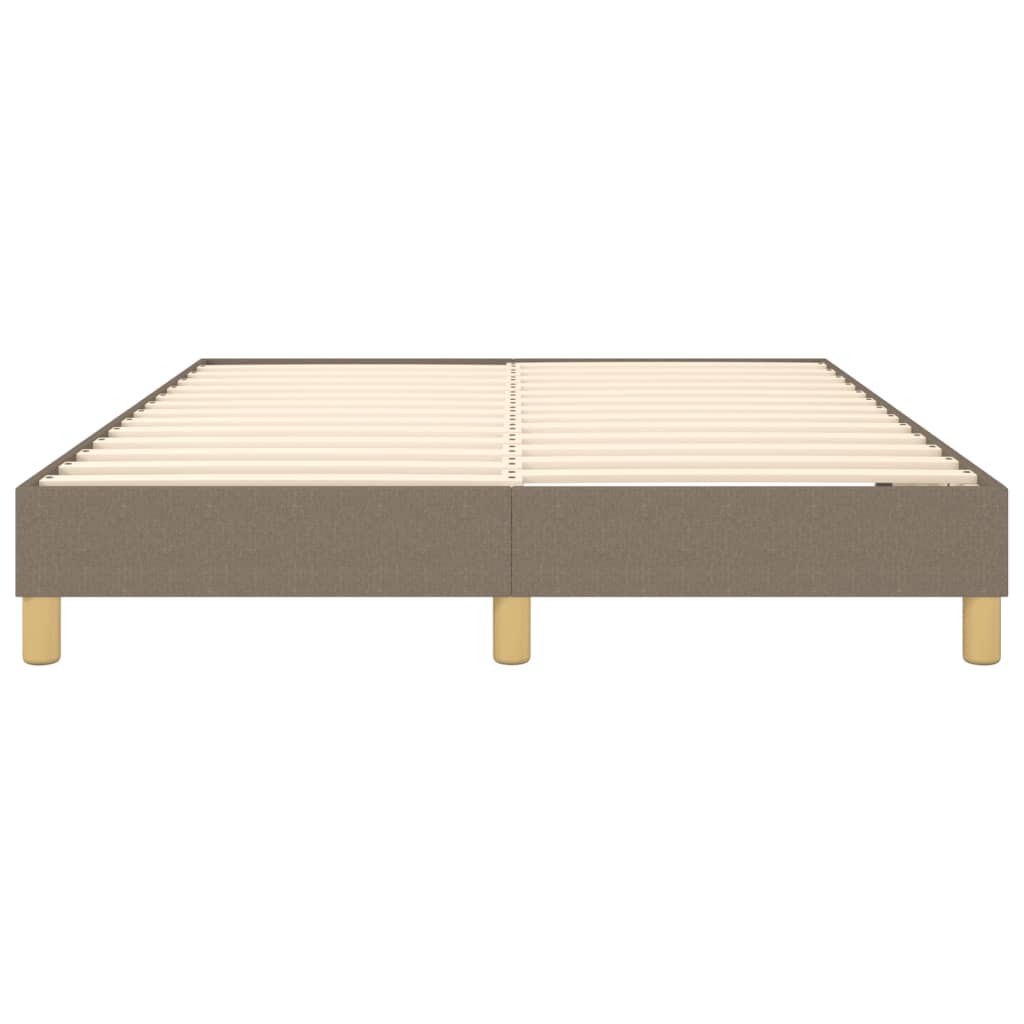 Boxspring bed stof taupe 140x200 cm is nu te koop bij PeponiXL, paradijselijk wonen!