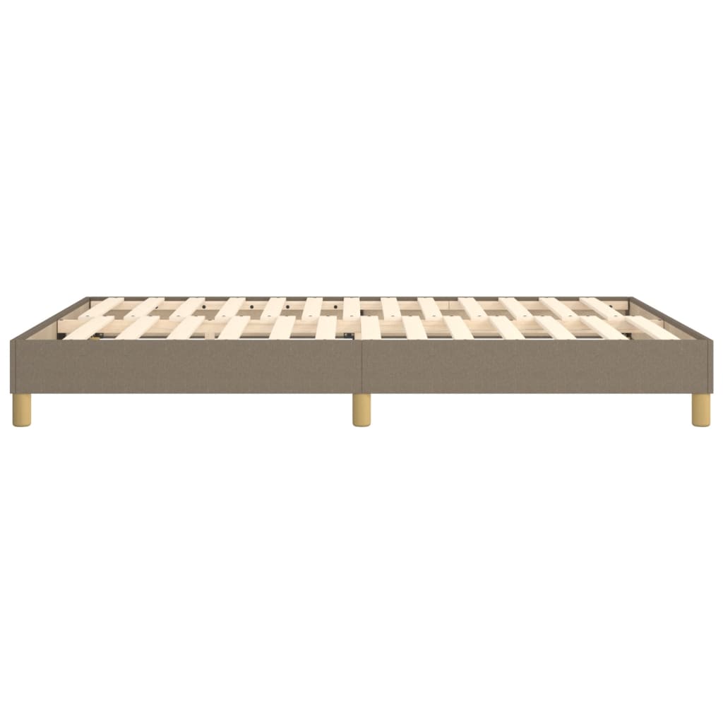 Boxspring bed stof taupe 140x200 cm is nu te koop bij PeponiXL, paradijselijk wonen!