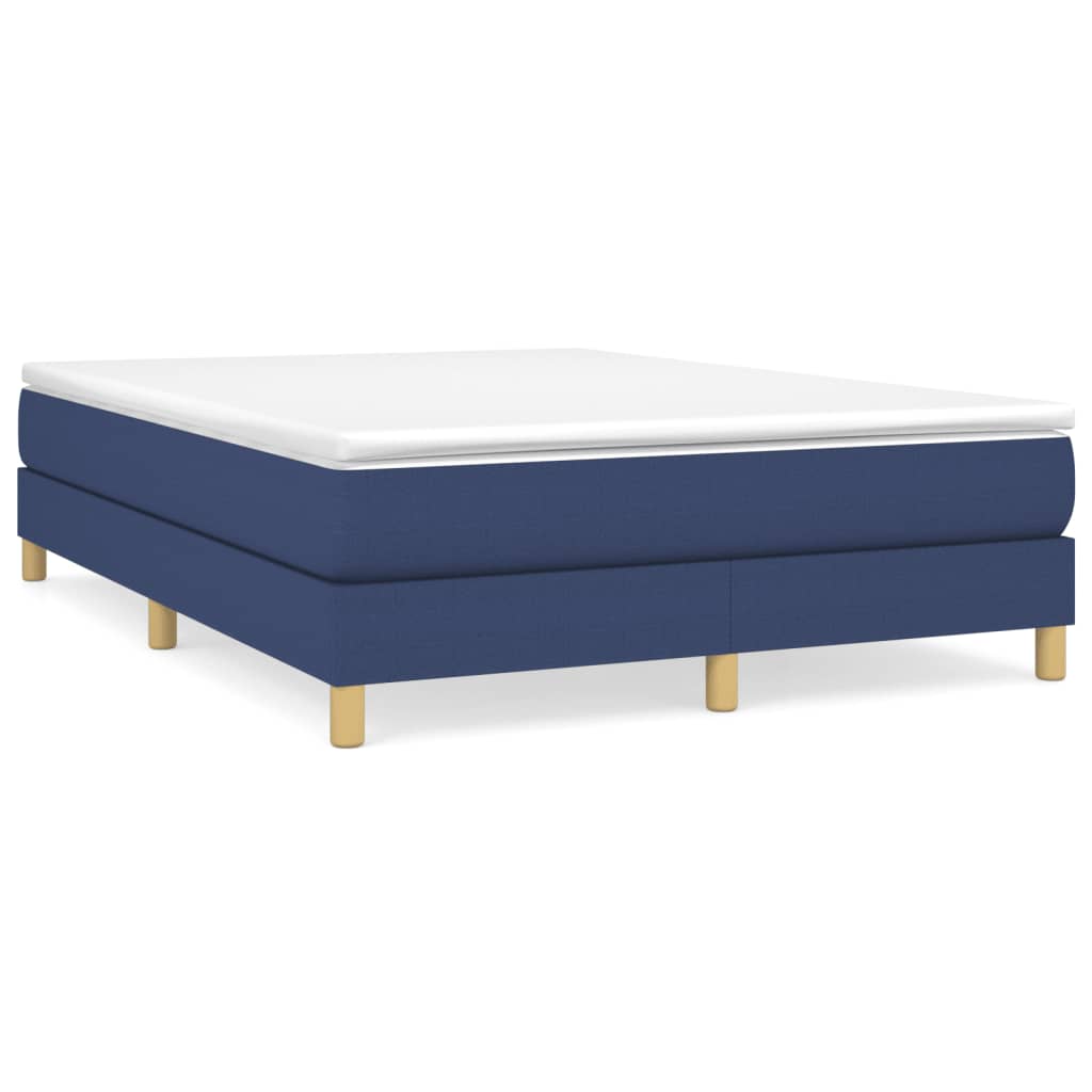 Boxspring bed stof blauw 140x200 cm is nu te koop bij PeponiXL, paradijselijk wonen!
