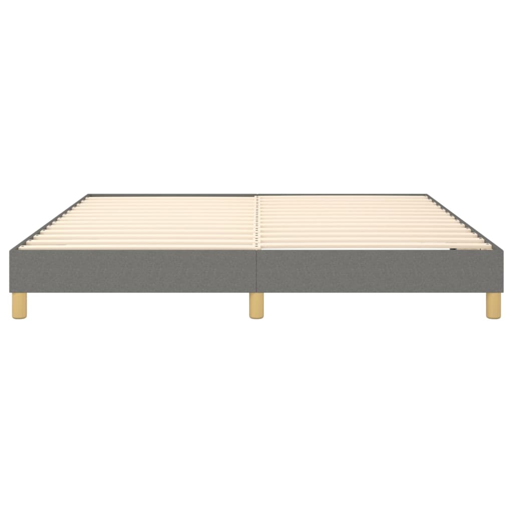 Boxspring bed stof donkergrijs 160x200 cm is nu te koop bij PeponiXL, paradijselijk wonen!