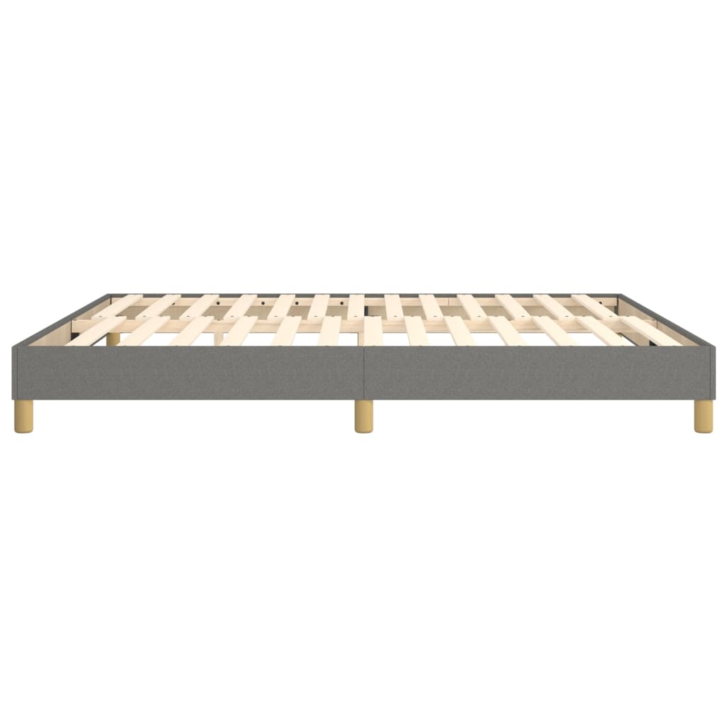 Boxspring bed stof donkergrijs 160x200 cm is nu te koop bij PeponiXL, paradijselijk wonen!