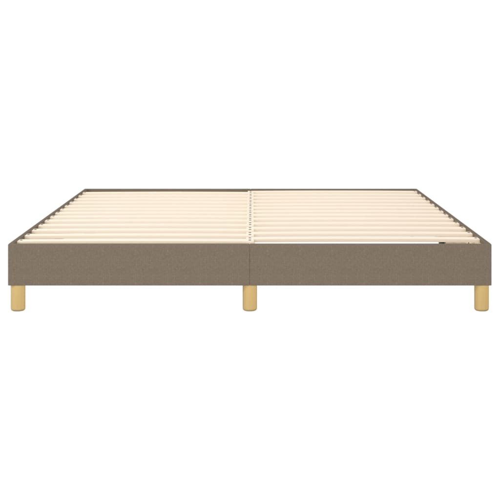 Boxspring bed stof taupe 160x200 cm is nu te koop bij PeponiXL, paradijselijk wonen!