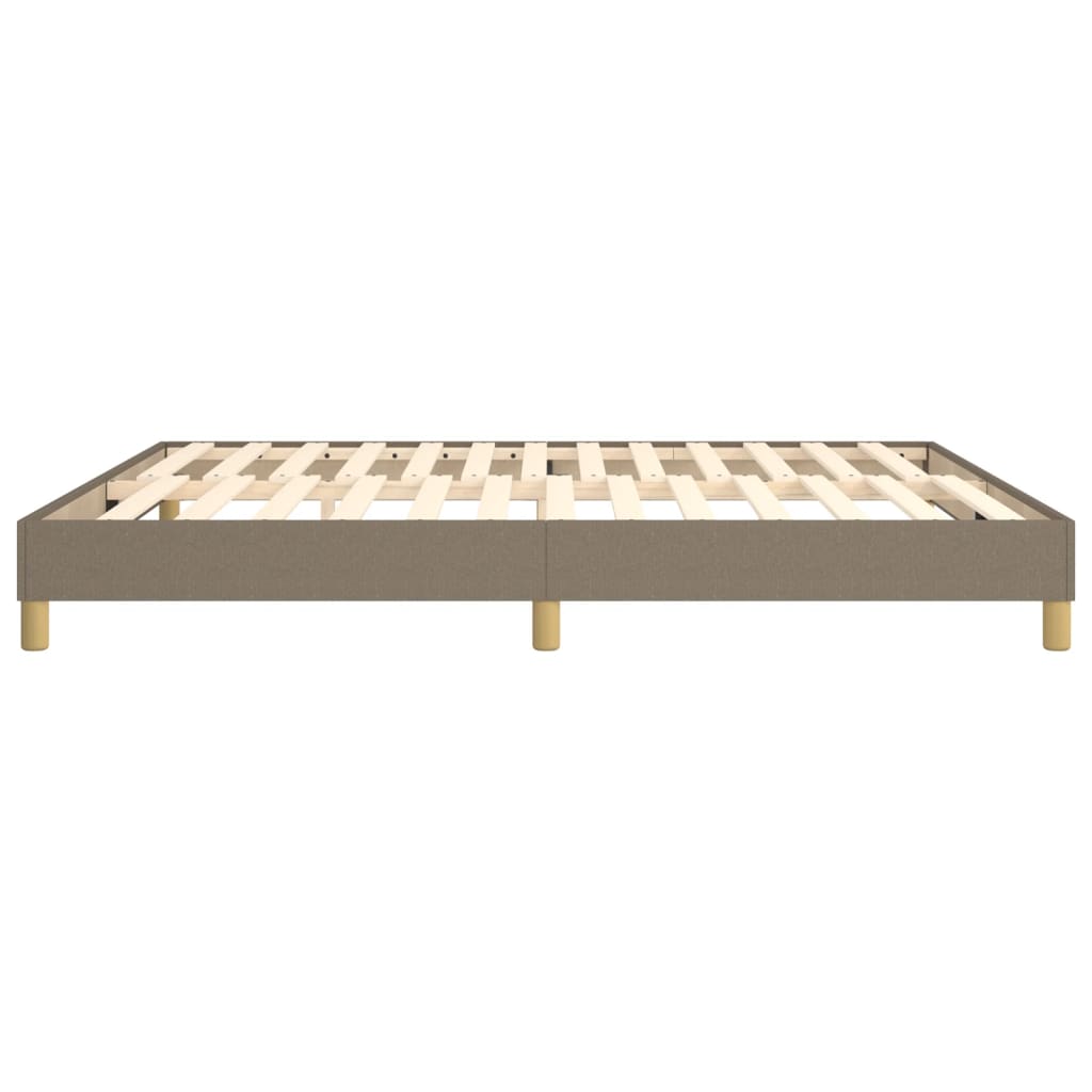 Boxspring bed stof taupe 160x200 cm is nu te koop bij PeponiXL, paradijselijk wonen!