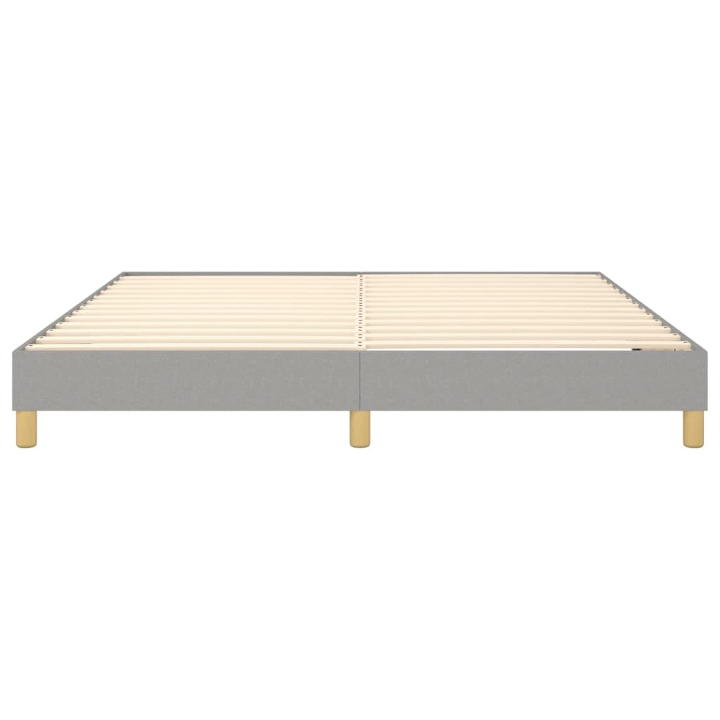 Boxspring bed stof lichtgrijs 180x200 cm is nu te koop bij PeponiXL, paradijselijk wonen!