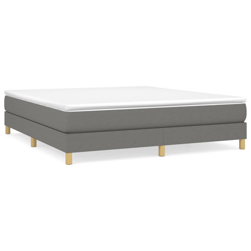 Boxspring bed stof donkergrijs 180x200 cm is nu te koop bij PeponiXL, paradijselijk wonen!