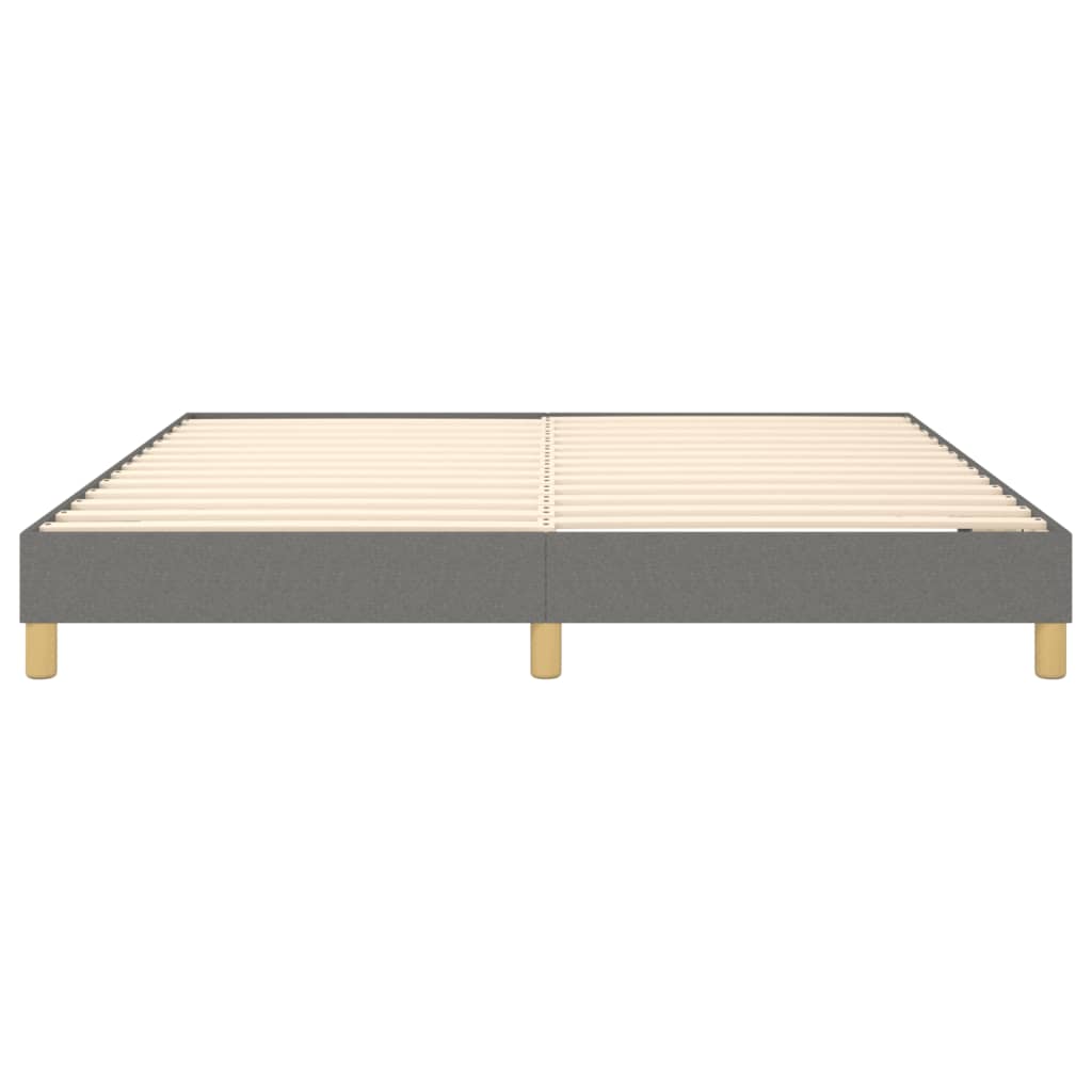 Boxspring bed stof donkergrijs 180x200 cm is nu te koop bij PeponiXL, paradijselijk wonen!