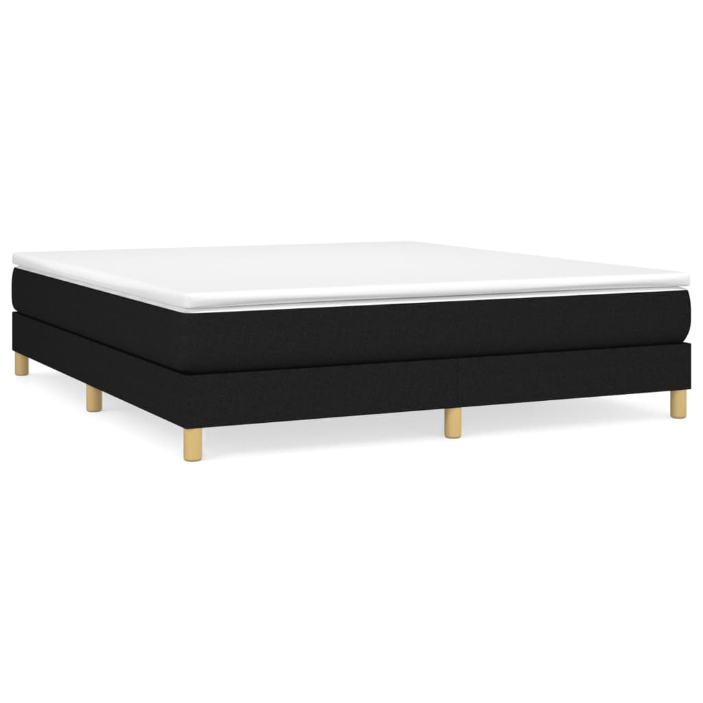 Boxspring bed stof zwart 180x200 cm is nu te koop bij PeponiXL, paradijselijk wonen!