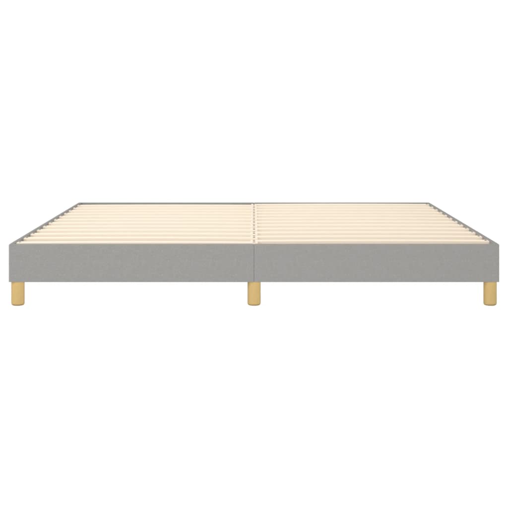 Boxspring bed stof lichtgrijs 200x200 cm is nu te koop bij PeponiXL, paradijselijk wonen!
