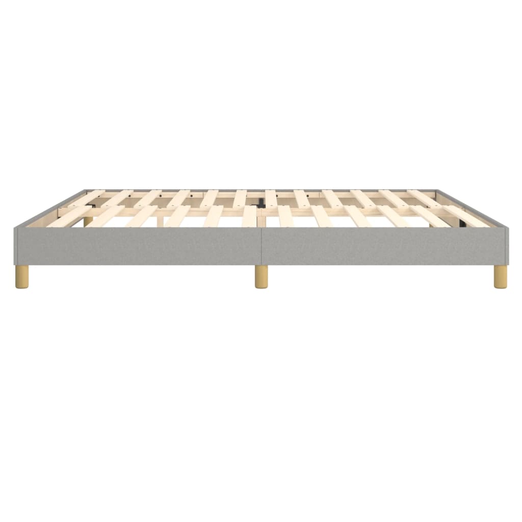 Boxspring bed stof lichtgrijs 200x200 cm is nu te koop bij PeponiXL, paradijselijk wonen!