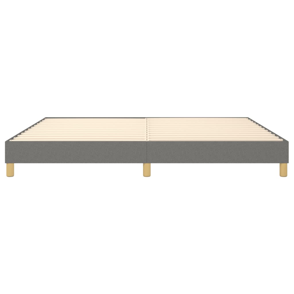 Boxspring bed stof donkergrijs 200x200 cm is nu te koop bij PeponiXL, paradijselijk wonen!
