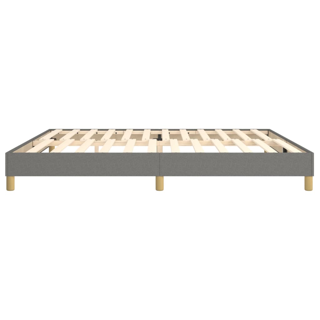 Boxspring bed stof donkergrijs 200x200 cm is nu te koop bij PeponiXL, paradijselijk wonen!