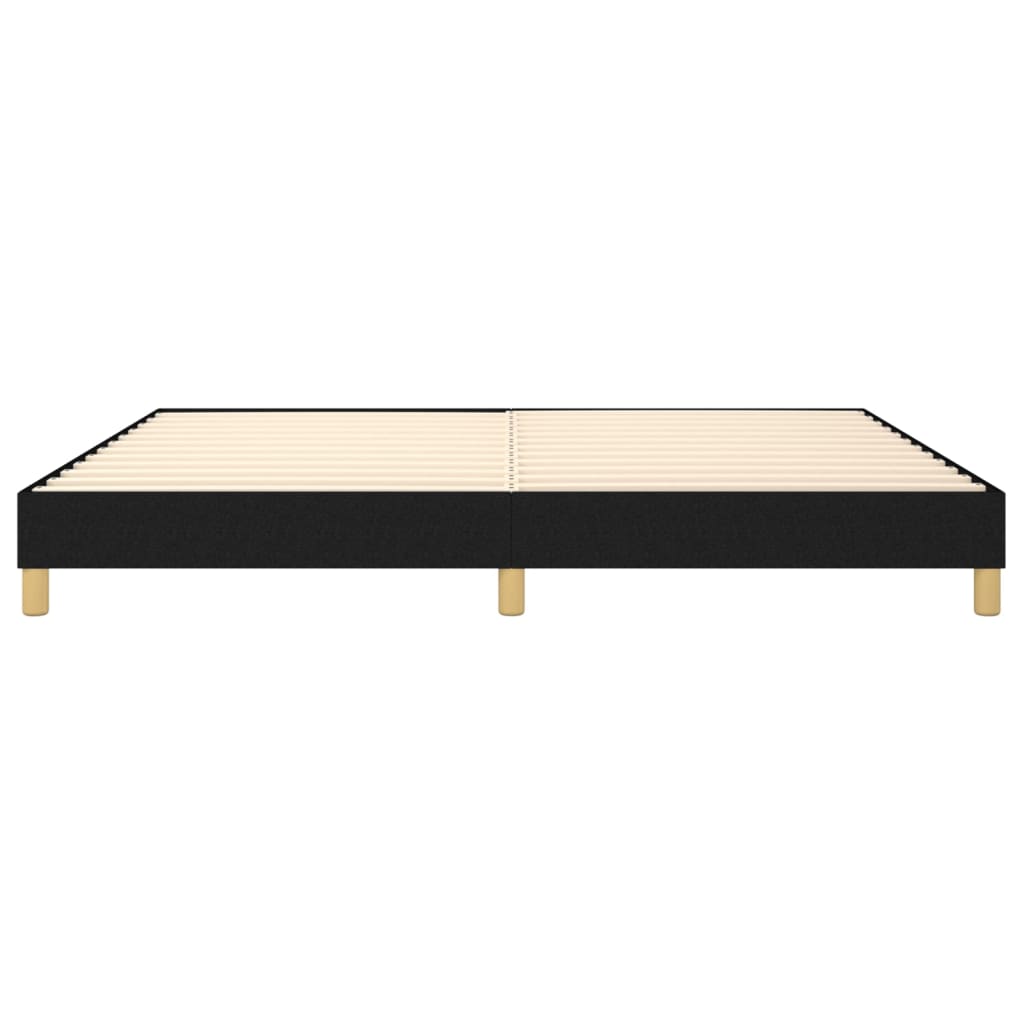Boxspring bed stof zwart 200x200 cm is nu te koop bij PeponiXL, paradijselijk wonen!