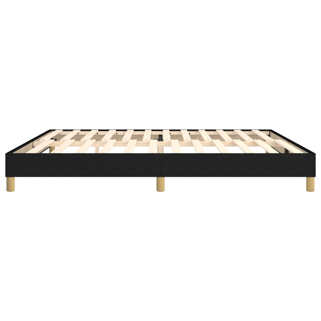 Boxspring bed stof zwart 200x200 cm is nu te koop bij PeponiXL, paradijselijk wonen!