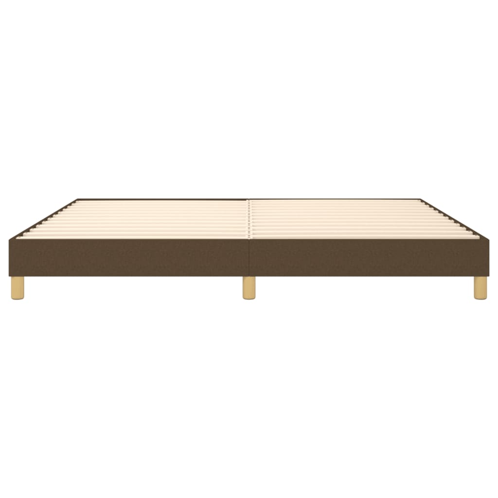 Boxspring bed stof donkerbruin 200x200 cm is nu te koop bij PeponiXL, paradijselijk wonen!