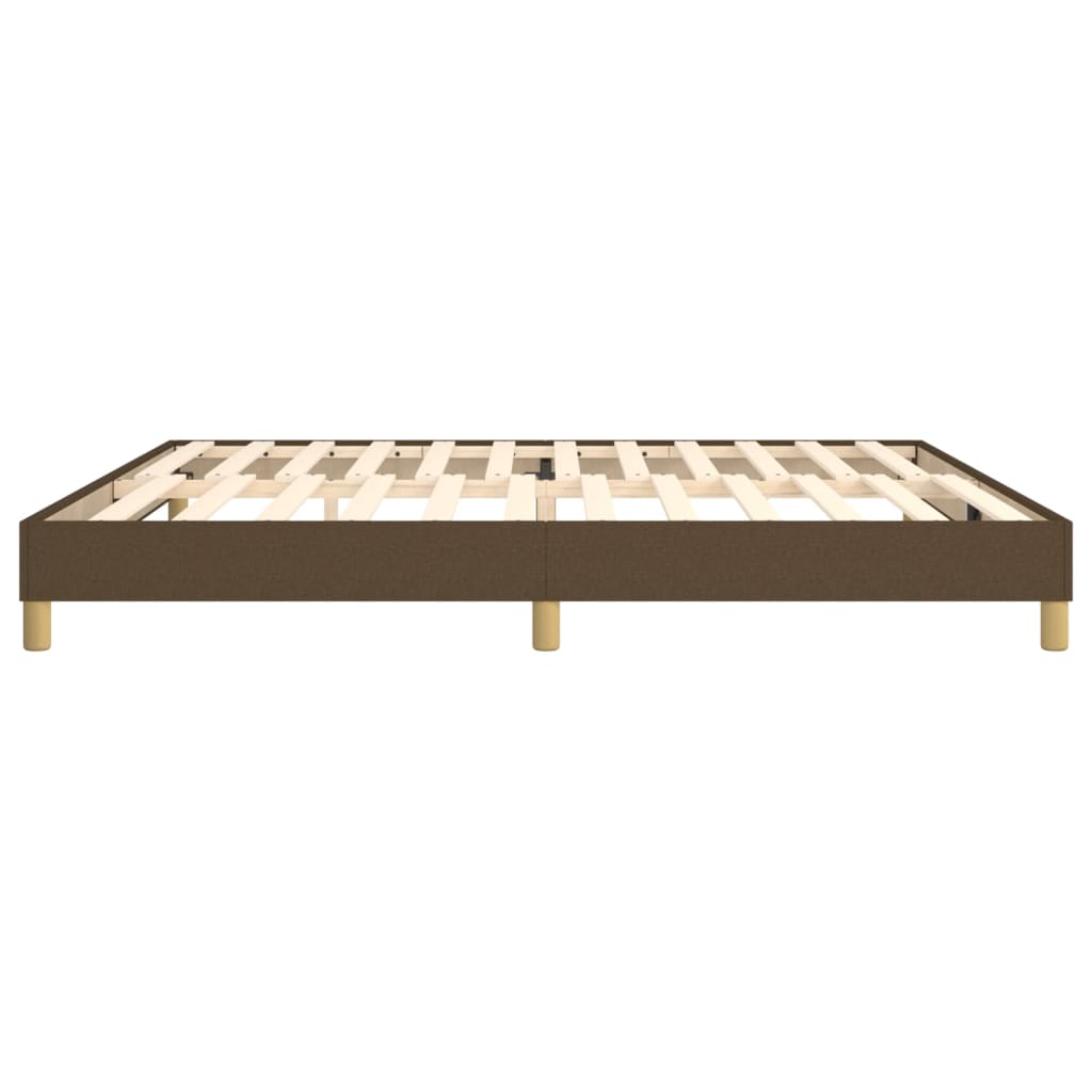 Boxspring bed stof donkerbruin 200x200 cm is nu te koop bij PeponiXL, paradijselijk wonen!