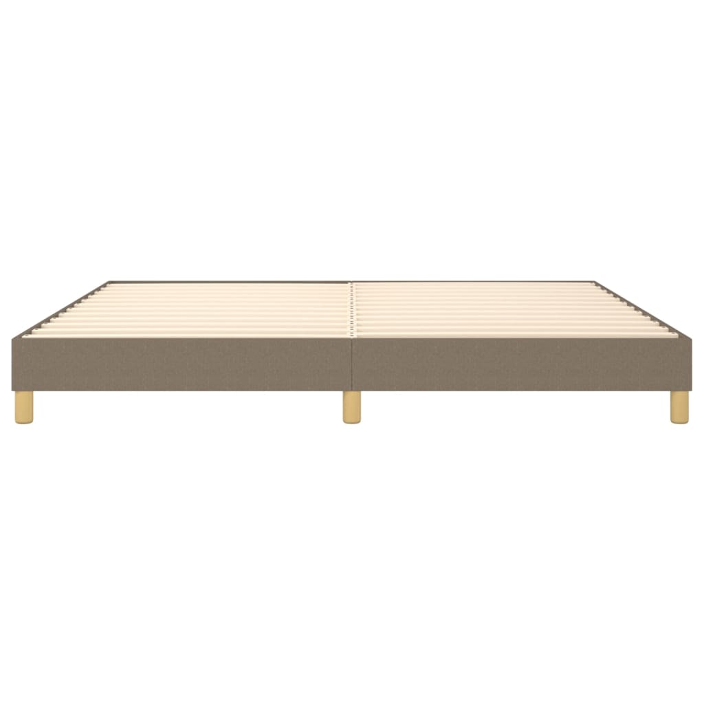 Boxspring bed stof taupe 200x200 cm is nu te koop bij PeponiXL, paradijselijk wonen!