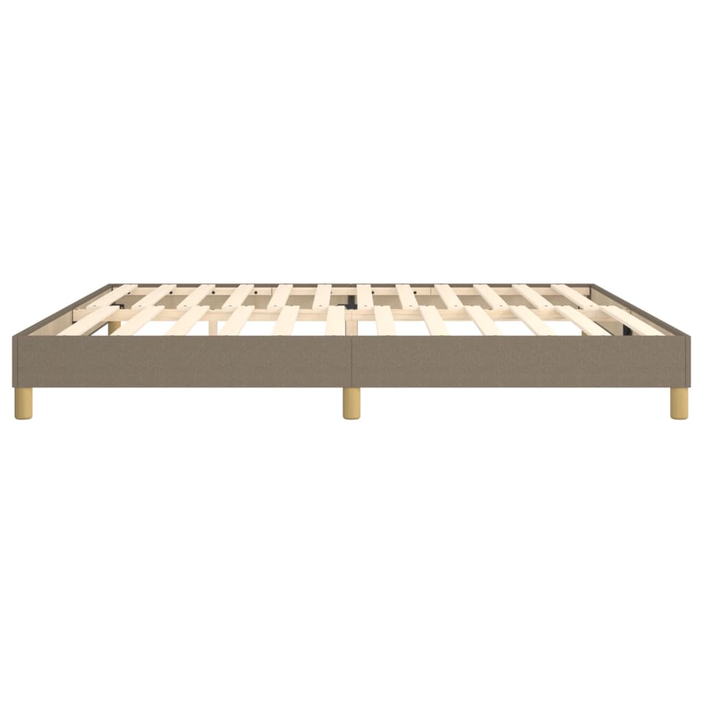 Boxspring bed stof taupe 200x200 cm is nu te koop bij PeponiXL, paradijselijk wonen!
