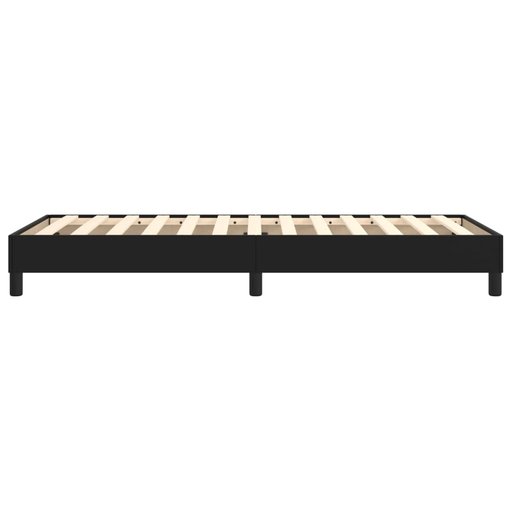 Boxspring bed kunstleer zwart 80x200 cm is nu te koop bij PeponiXL, paradijselijk wonen!