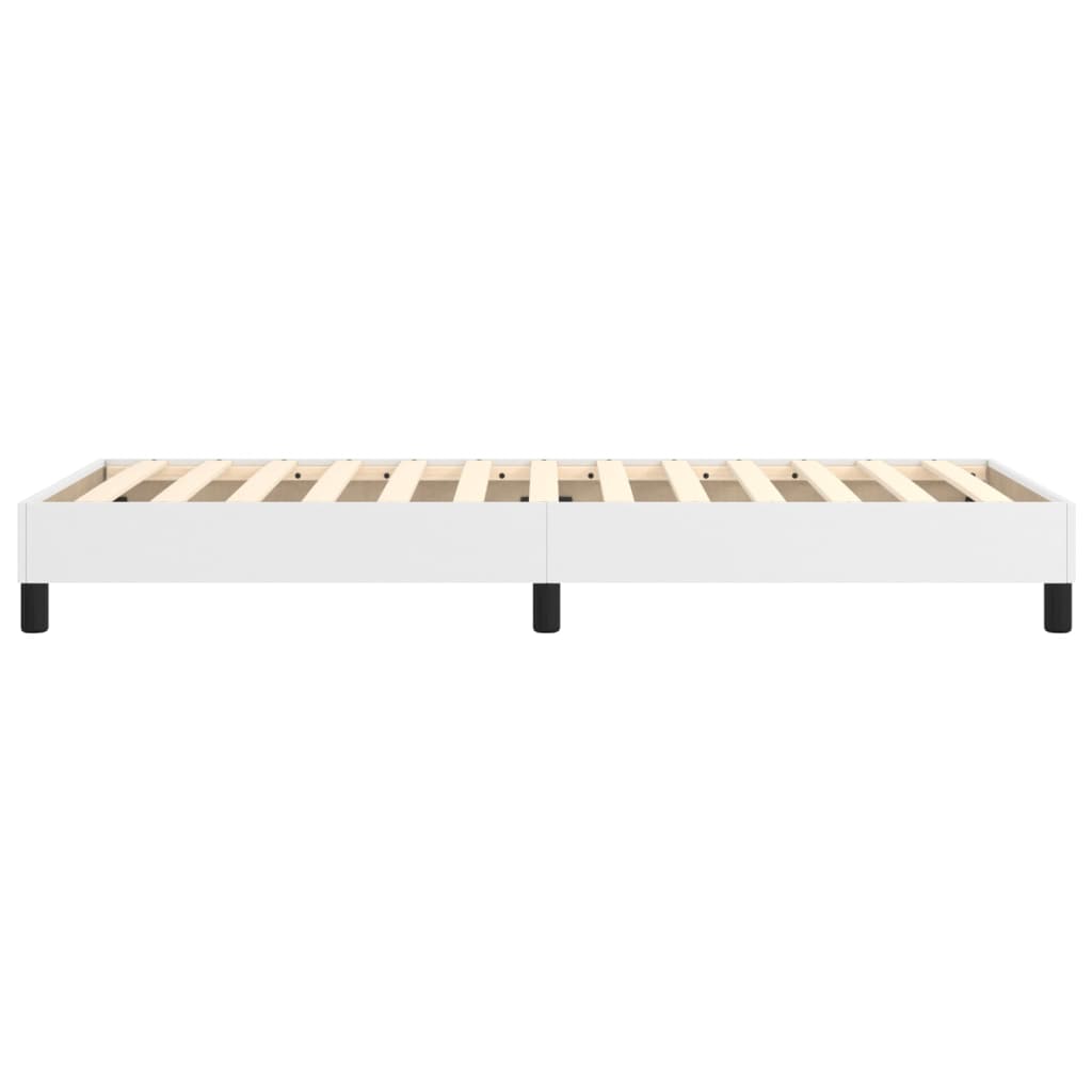 Boxspring bed kunstleer wit 80x200 cm is nu te koop bij PeponiXL, paradijselijk wonen!