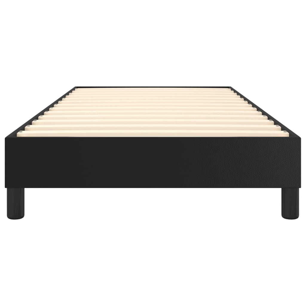 Boxspring bed kunstleer zwart 90x190 cm is nu te koop bij PeponiXL, paradijselijk wonen!
