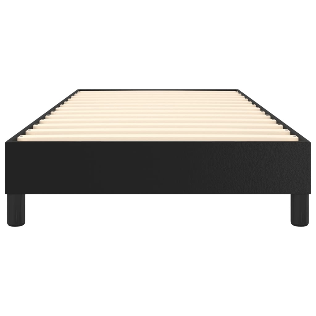 Boxspring bed kunstleer zwart 90x200 cm is nu te koop bij PeponiXL, paradijselijk wonen!