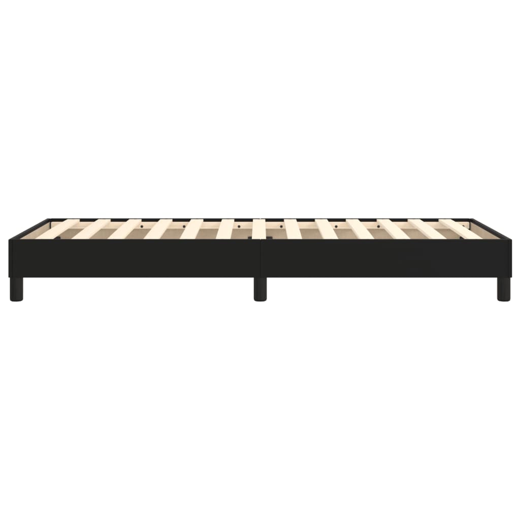 Boxspring bed kunstleer zwart 90x200 cm is nu te koop bij PeponiXL, paradijselijk wonen!