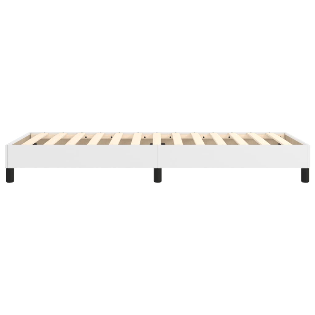 Boxspring bed kunstleer wit 90x200 cm is nu te koop bij PeponiXL, paradijselijk wonen!