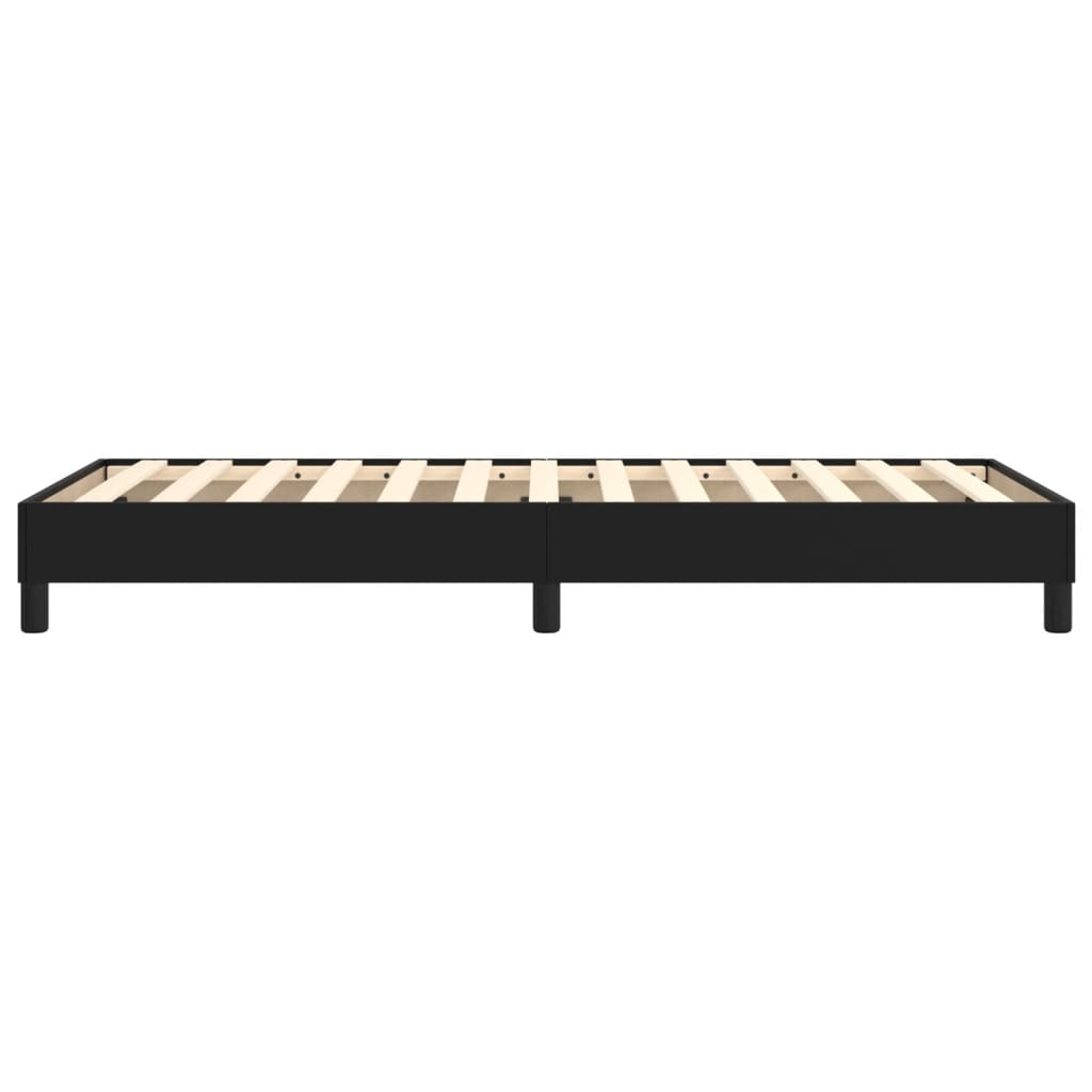 Boxspring bed kunstleer zwart 100x200 cm is nu te koop bij PeponiXL, paradijselijk wonen!