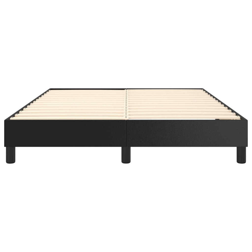 Boxspring bed kunstleer zwart 140x190 cm is nu te koop bij PeponiXL, paradijselijk wonen!