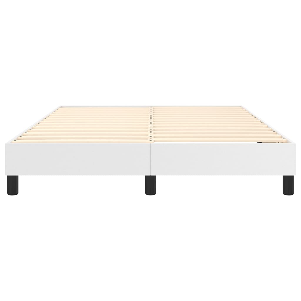 Boxspring bed kunstleer wit 140x190 cm is nu te koop bij PeponiXL, paradijselijk wonen!