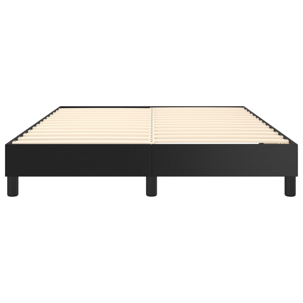Boxspring bed kunstleer zwart 140x200 cm is nu te koop bij PeponiXL, paradijselijk wonen!