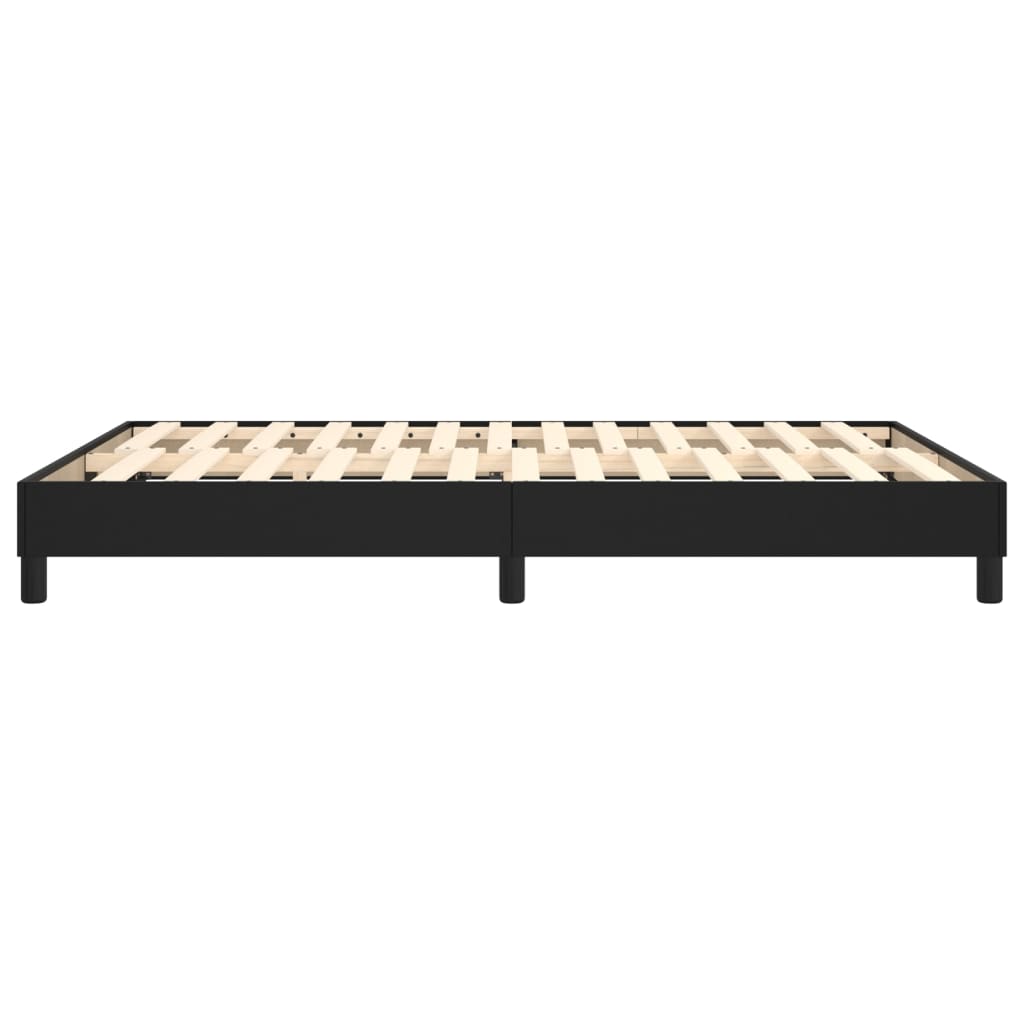Boxspring bed kunstleer zwart 140x200 cm is nu te koop bij PeponiXL, paradijselijk wonen!